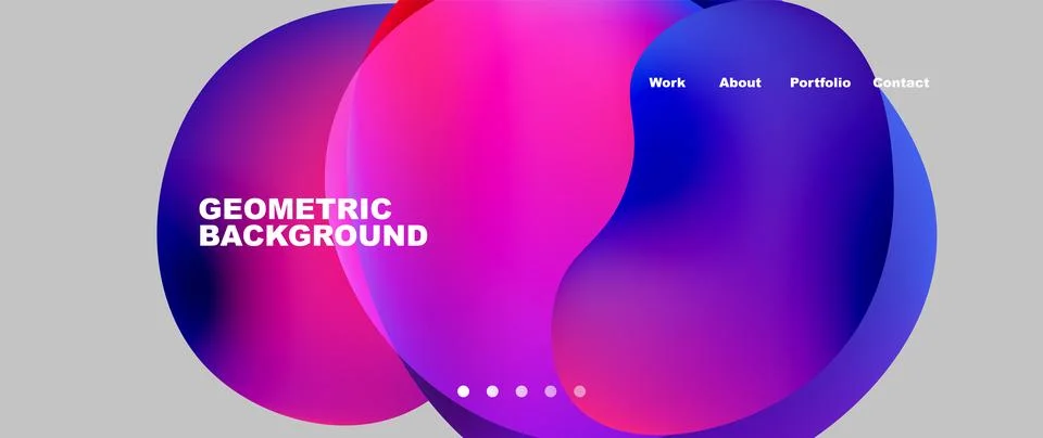 Fluid shapes vector abstract background Stock Illustration