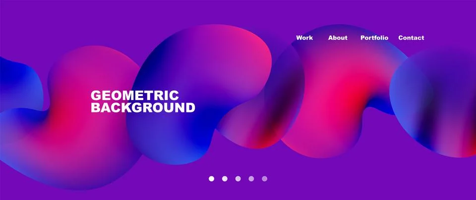 Fluid shapes vector abstract background Stock Illustration