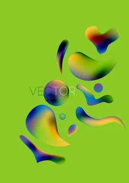 Fluid shapes vertical wallpaper background. Vector illustration for banner Stockillustratie
