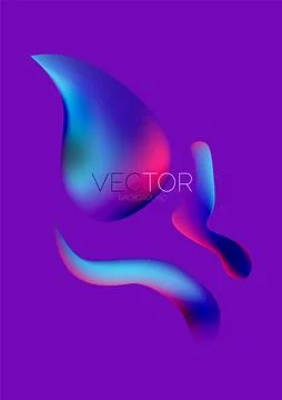 Fluid shapes vertical wallpaper background. Vector illustration for banner イラスト素材