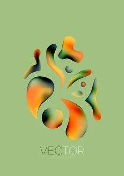 Fluid shapes vertical wallpaper background. Vector illustration for banner Stockillustratie