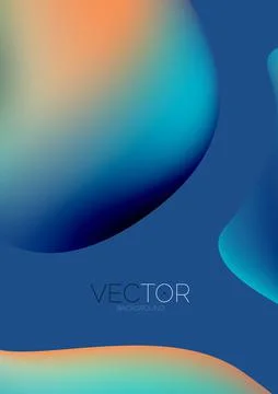 Fluid shapes vertical wallpaper background. Vector illustration for banner Stock Illustration