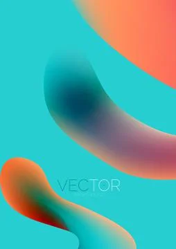 Fluid shapes vertical wallpaper background. Vector illustration for banner 스톡 일러스트