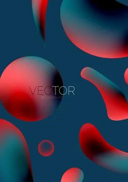 Fluid shapes vertical wallpaper background. Vector illustration for banner 스톡 일러스트