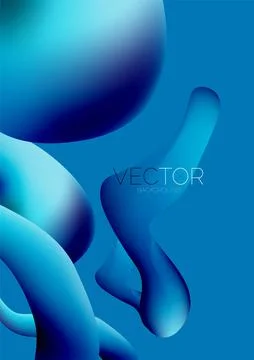 Fluid shapes vertical wallpaper background. Vector illustration for banner イラスト素材