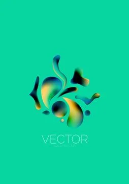 Fluid shapes vertical wallpaper background. Vector illustration for banner Stockillustratie