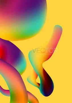 Fluid shapes vertical wallpaper background. Vector illustration for banner 库存插图