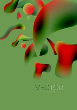 Fluid shapes vertical wallpaper background. Vector illustration for banner Stock Illustration
