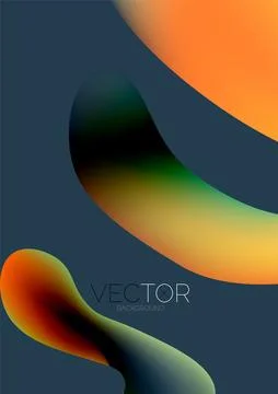 Fluid shapes vertical wallpaper background. Vector illustration for banner Stockillustratie