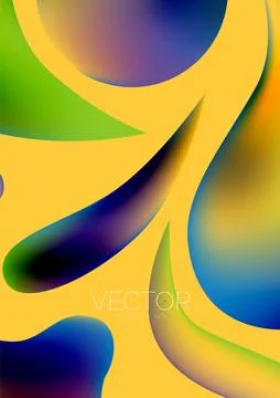 Fluid shapes vertical wallpaper background. Vector illustration for banner 스톡 일러스트