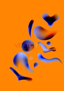 Fluid shapes vertical wallpaper background. Vector illustration for banner Stockillustratie