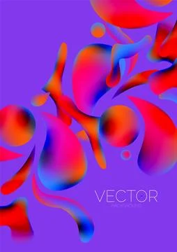 Fluid shapes vertical wallpaper background. Vector illustration for banner Stockillustratie