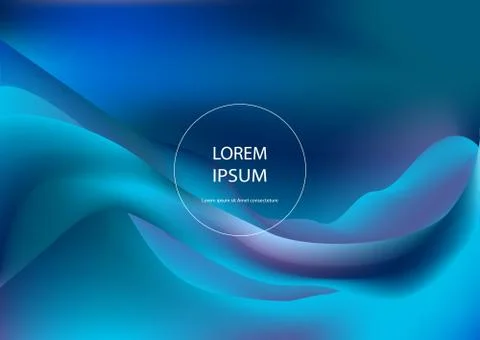 Fluid shapes. Wavy liquid background. Bright abstract backdrop c Stock Illustration