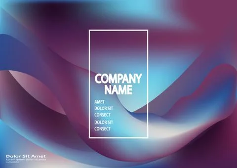 Fluid shapes. Wavy liquid background. Bright abstract backdrop c Stock Illustration