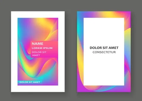 Fluid shapes. Wavy liquid background. Bright abstract backdrop c Stock Illustration