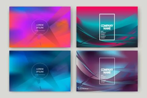Fluid shapes. Wavy liquid background. Bright neon abstract backdrop concept.  Stock Illustration