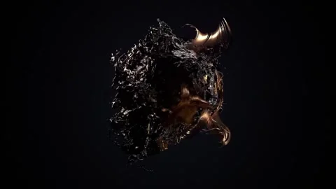 Fluid skull Stock Footage 292229884