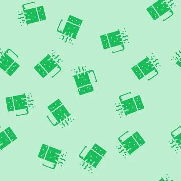 Fluid smell glyph vector seamless pattern 스톡 일러스트