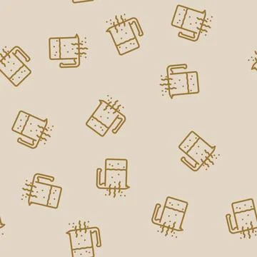Fluid smell line vector seamless pattern 스톡 일러스트