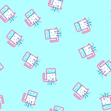 Fluid smell vector seamless pattern Illustrazione stock