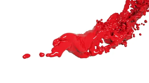 Fluid splash in motion. in slow motion. Colored paint Stock Footage