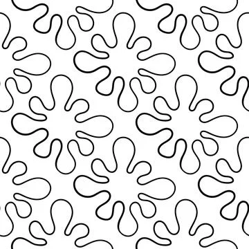 Fluid splash seamless pattern Stock Illustration