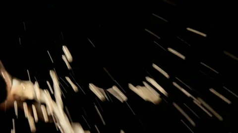 Fluid Squirt Sideways Close (3-for-1) 06 Stock-Footage 11429657