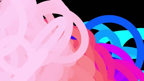 Fluid Supershapes: Soothing Quantum Complexity in Visual Synthesis Stock Footage 238731954