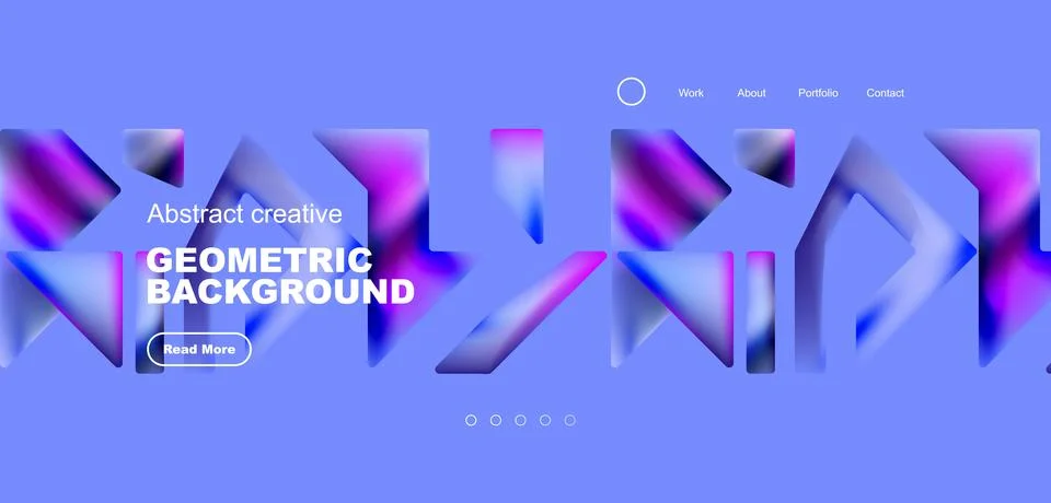 Fluid triangles minimal abstract background. Techno or business concept, pattern 스톡 일러스트