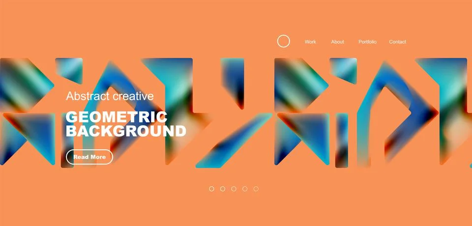 Fluid triangles minimal abstract background. Techno or business concept, pattern Illustrazione stock