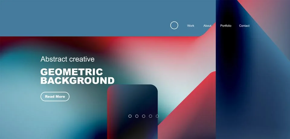 Fluid triangles minimal abstract background. Techno or business concept, pattern Illustrazione stock