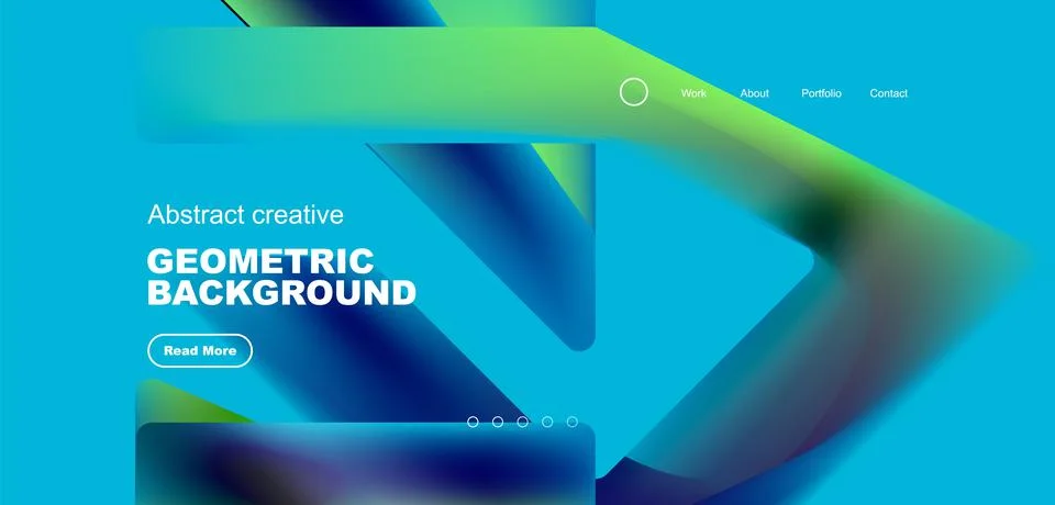 Fluid triangles minimal abstract background. Techno or business concept, pattern Illustrazione stock