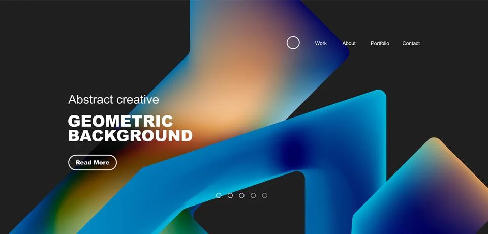Fluid triangles minimal abstract background. Techno or business concept, pattern Illustrazione stock