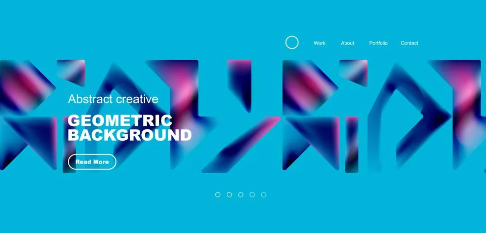 Fluid triangles minimal abstract background. Techno or business concept, pattern 스톡 일러스트