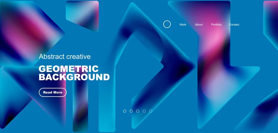 Fluid triangles minimal abstract background. Techno or business concept, pattern Illustrazione stock