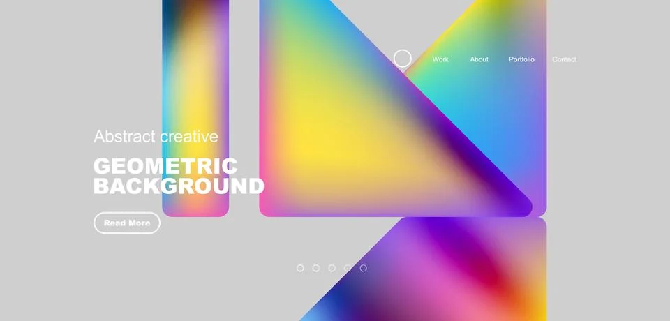Fluid triangles minimal abstract background. Techno or business concept, pattern Stock Illustration