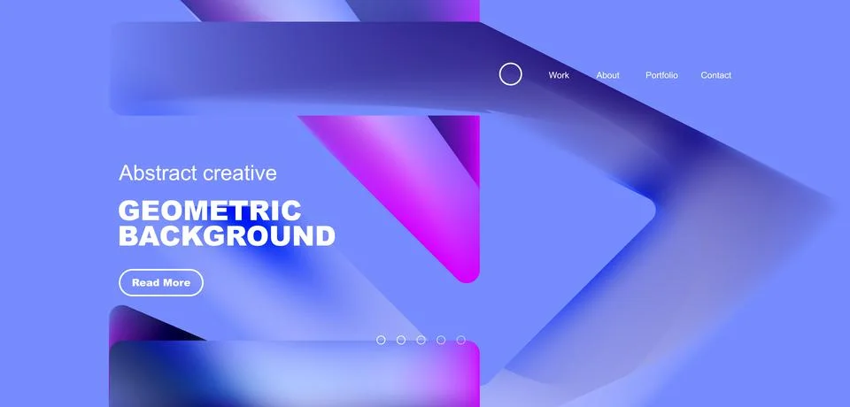 Fluid triangles minimal abstract background. Techno or business concept, pattern 스톡 일러스트