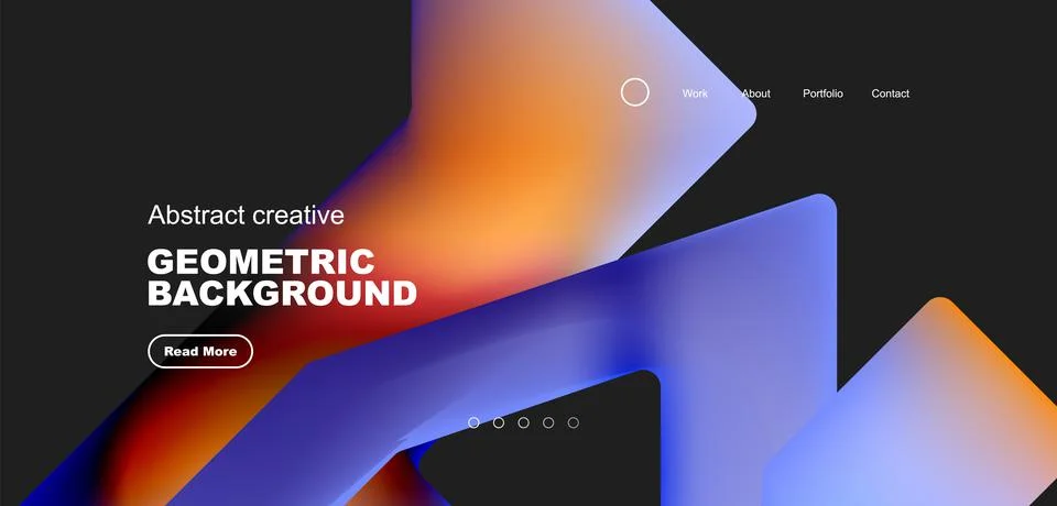 Fluid triangles minimal abstract background. Techno or business concept, pattern 스톡 일러스트