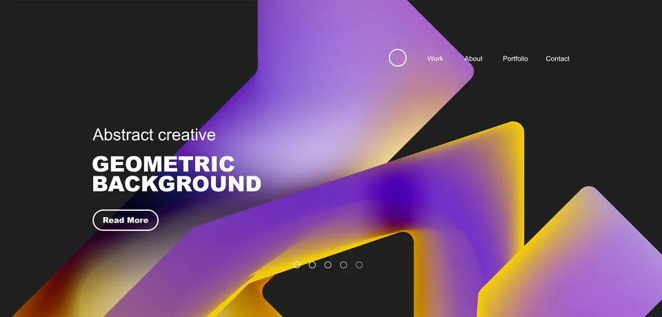 Fluid triangles minimal abstract background. Techno or business concept, pattern Stock Illustration