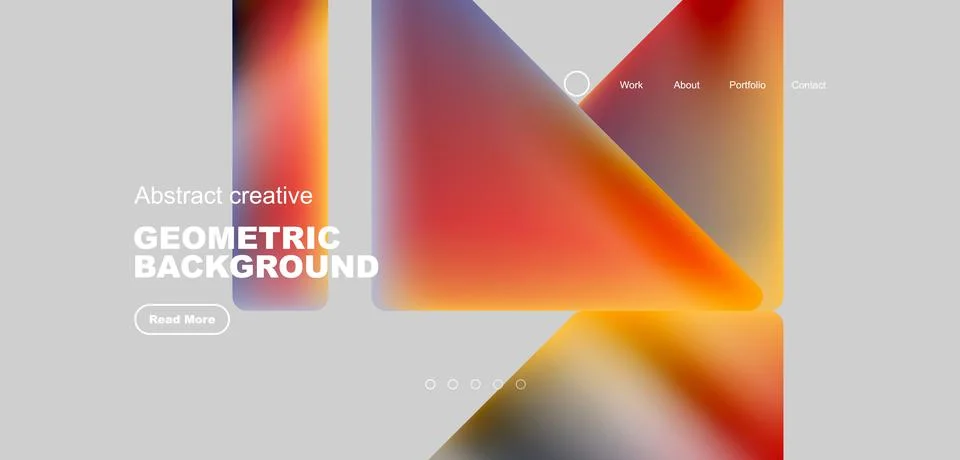 Fluid triangles minimal abstract background. Techno or business concept, pattern Illustrazione stock
