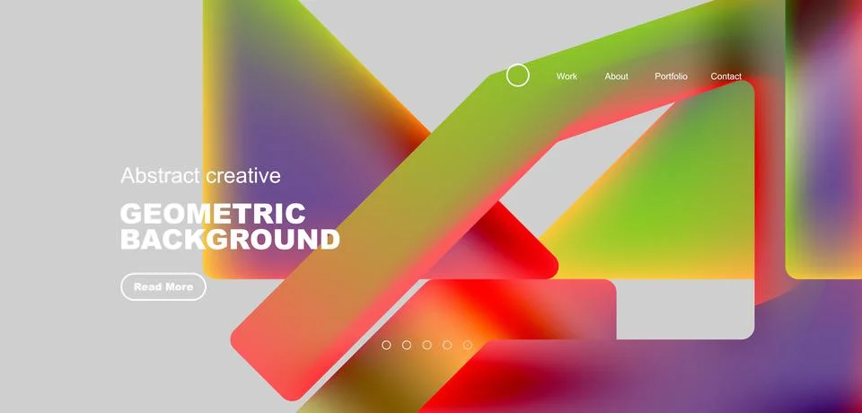 Fluid triangles minimal abstract background. Techno or business concept, pattern Stock Illustration