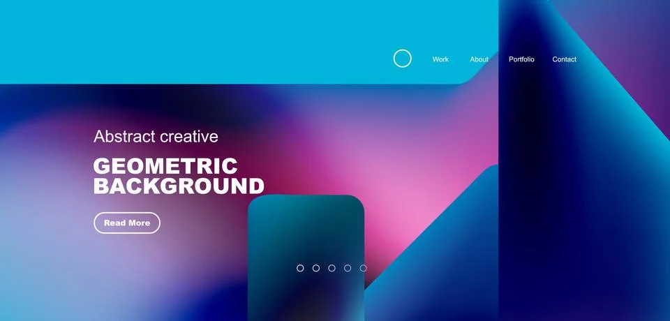 Fluid triangles minimal abstract background. Techno or business concept, pattern 스톡 일러스트