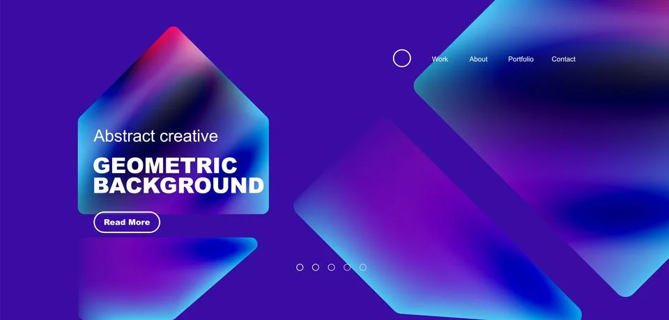 Fluid triangles minimal abstract background. Techno or business concept, pattern Stock Illustration