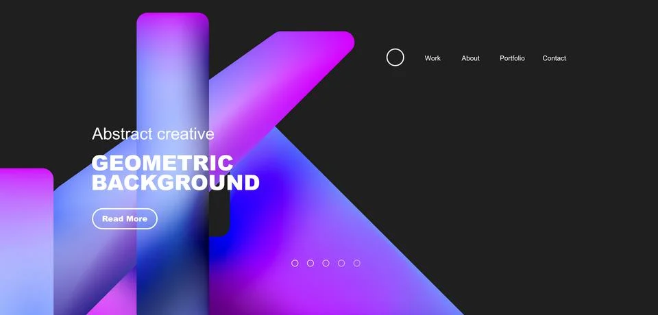 Fluid triangles minimal abstract background. Techno or business concept, pattern Illustrazione stock