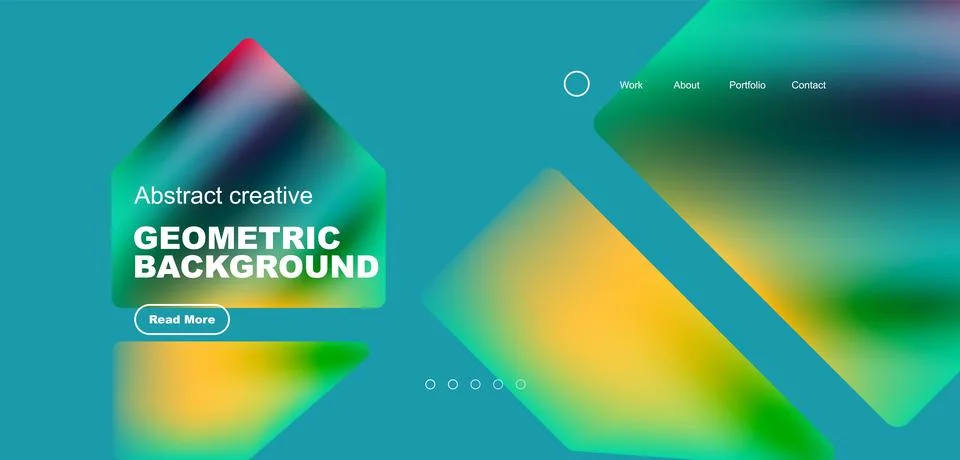Fluid triangles minimal abstract background. Techno or business concept, pattern Illustrazione stock