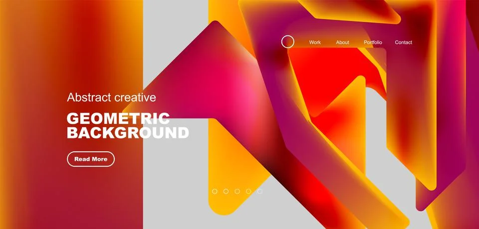 Fluid triangles minimal abstract background. Techno or business concept, pattern Stock Illustration