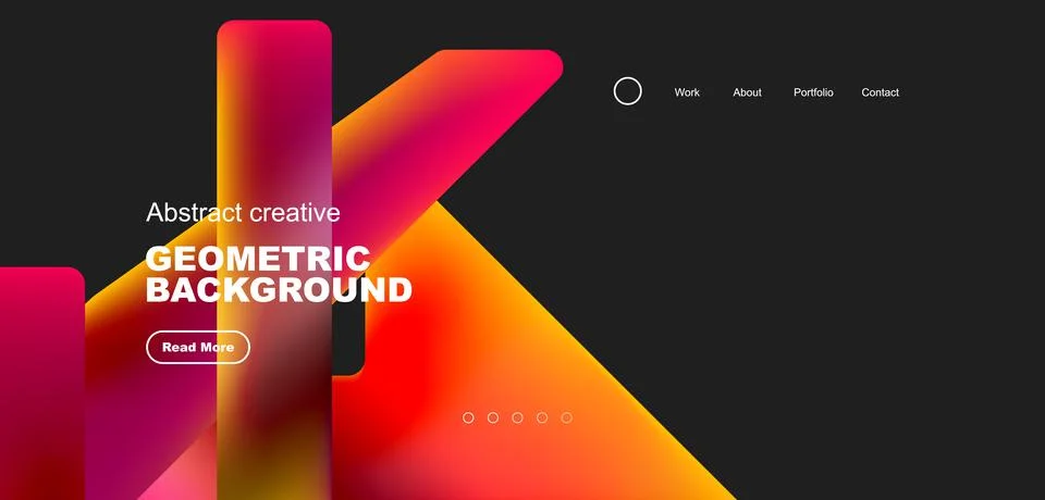 Fluid triangles minimal abstract background. Techno or business concept, pattern Illustrazione stock