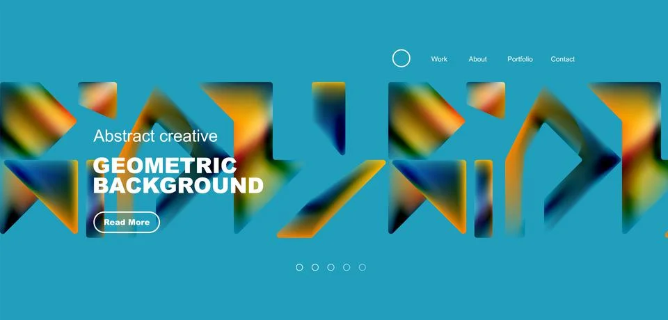 Fluid triangles minimal abstract background. Techno or business concept, pattern Stock Illustration