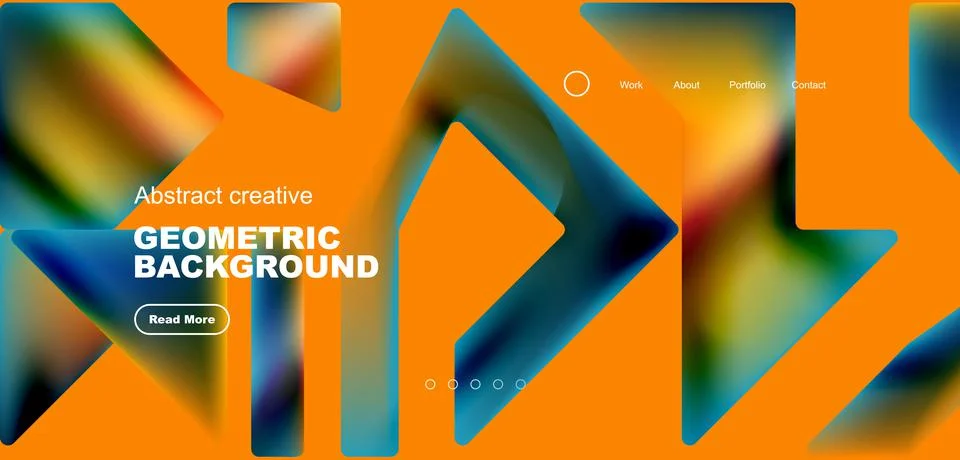 Fluid triangles minimal abstract background. Techno or business concept, pattern 스톡 일러스트