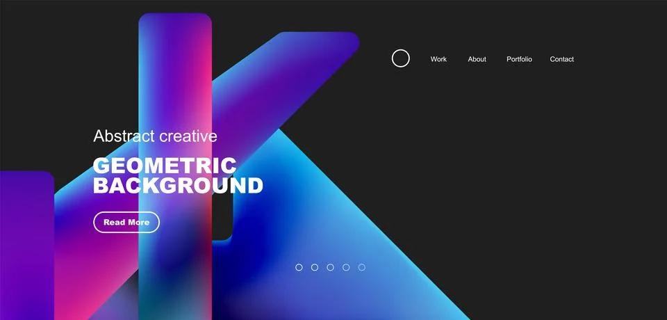 Fluid triangles minimal abstract background. Techno or business concept, pattern Stock Illustration